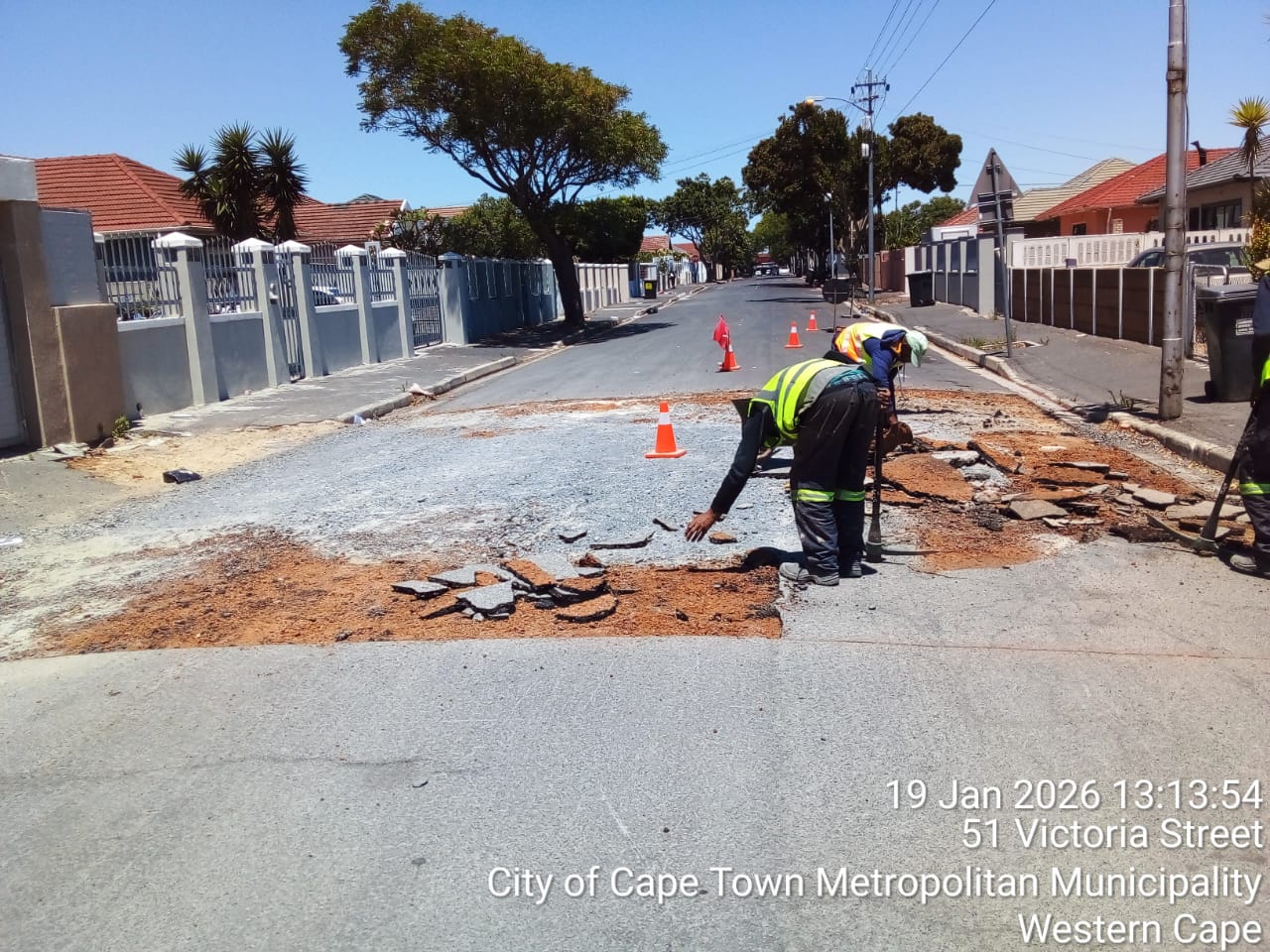 Road excavation & service trench repair